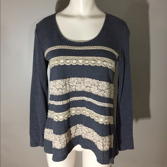 Lily White Lightweight Pointelle Sweater S - Picture 1 of 11
